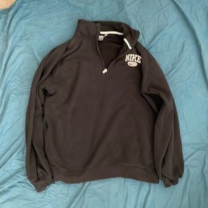 Nike Black Long Sleeve Half Zip Sweatshirt